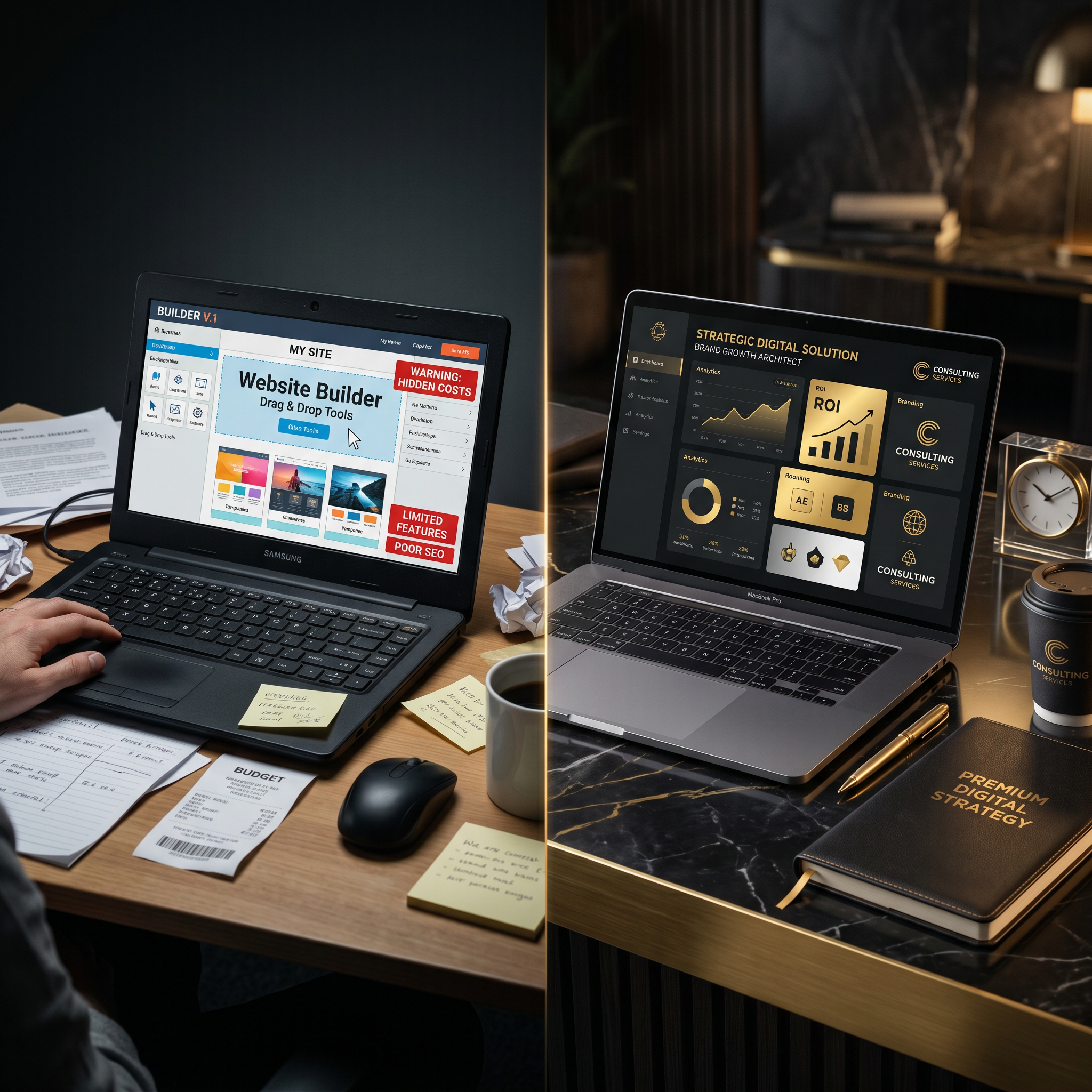 Website Builder Cost Trap: Why $29/Month Equals $30,000/Year Loss – Escape the Template Trap with Pro Design