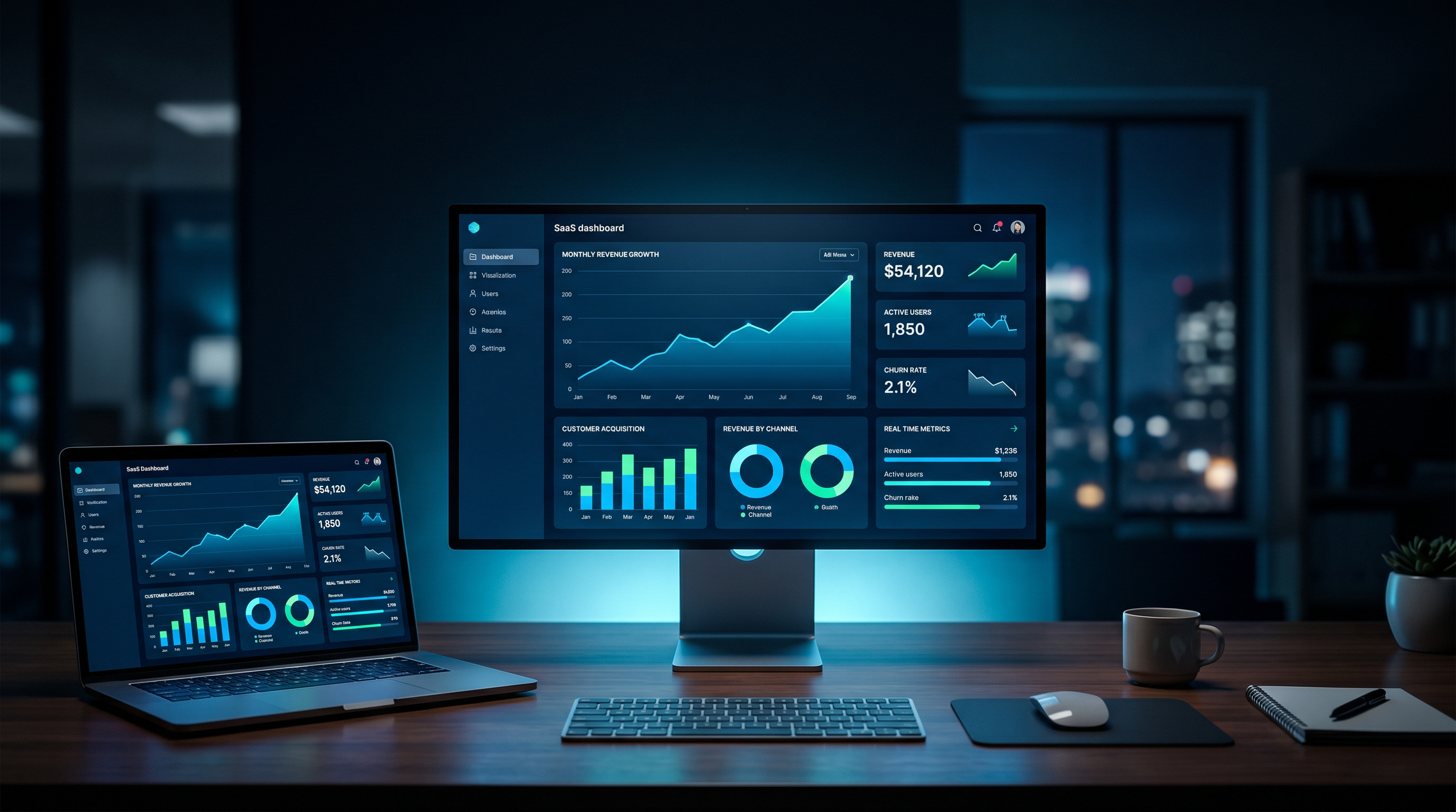 SaaS Dashboard for Small Business: Escape Spreadsheet Chaos with Custom KPI Tracking
