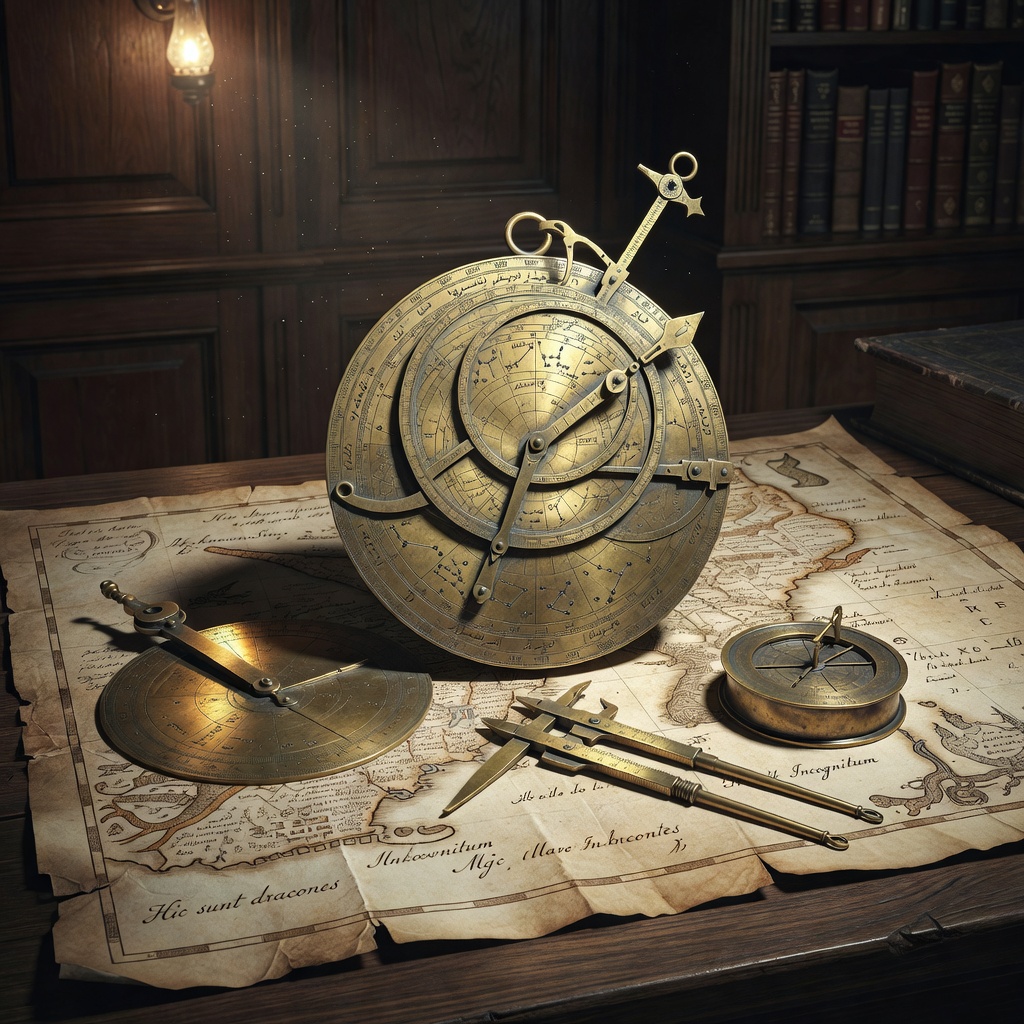 13th Century Moorish Brass Astrolabe