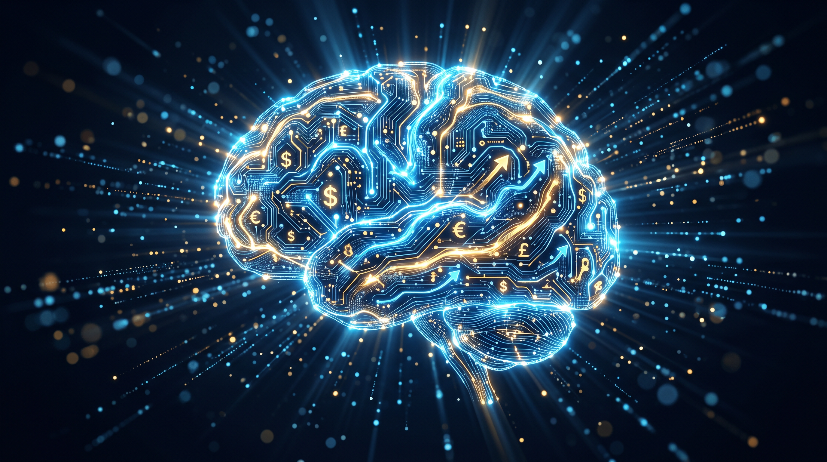 Futuristic AI background