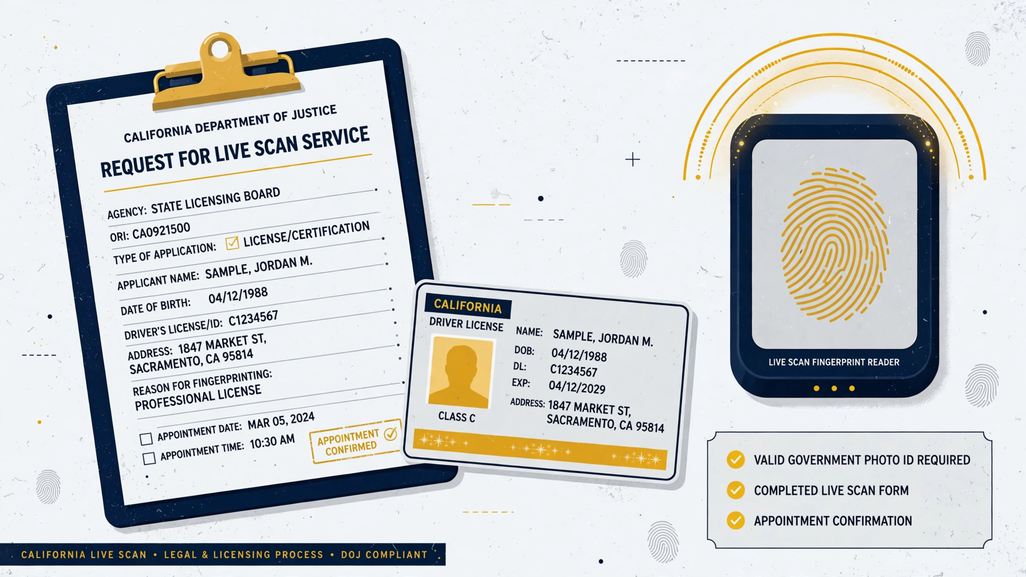 California Notary Live Scan: Fingerprinting, Background Checks, Forms, and Fees