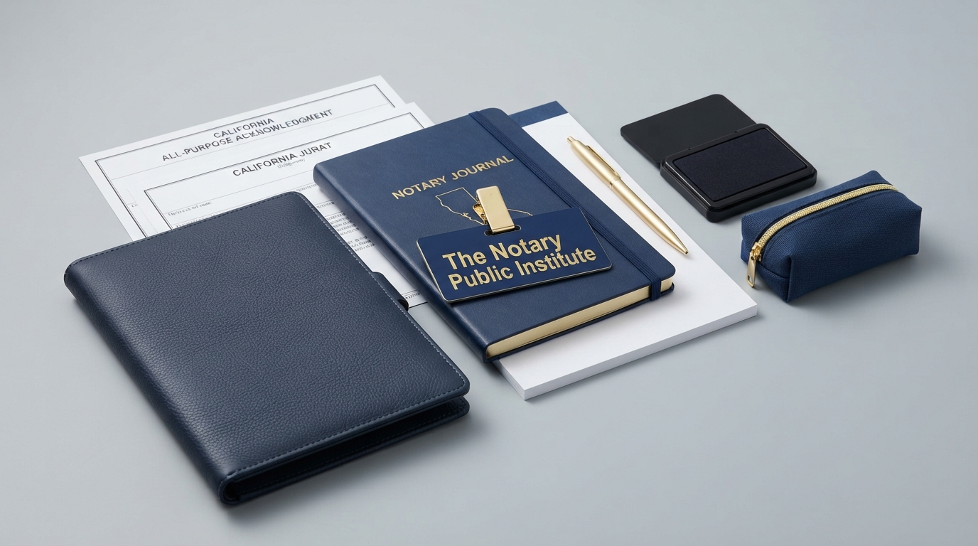 California Notary Supplies Checklist: What to Bring to Every Appointment