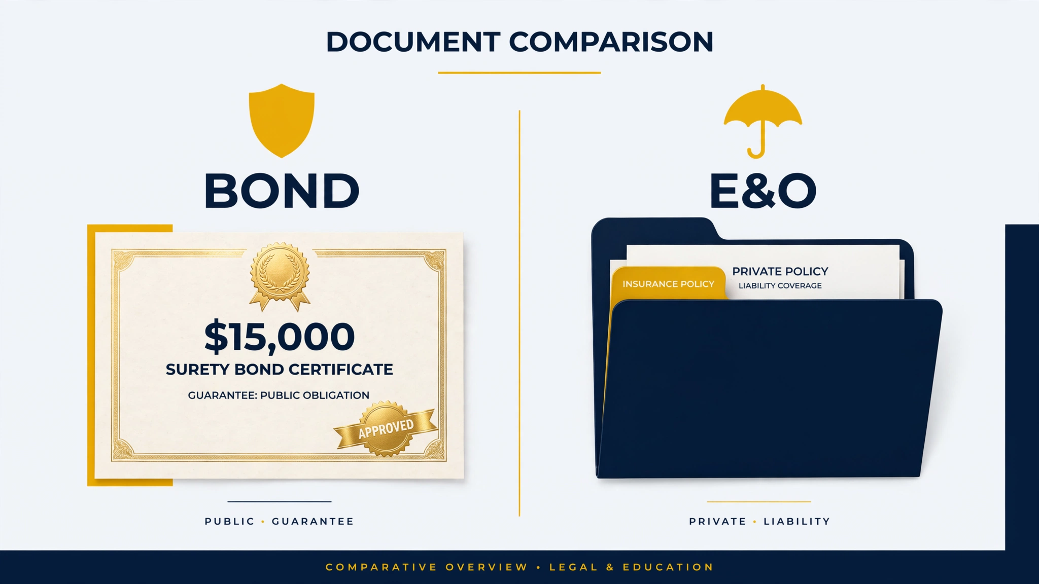California Notary Bond vs. E&O Insurance: What the $15,000 Requirement Covers