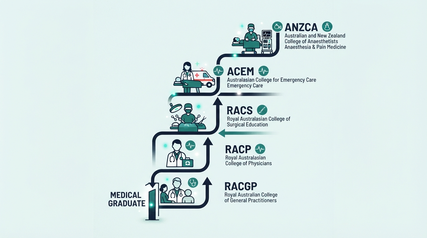 IMG Specialist Colleges Resource Guide: RACGP, ACRRM, RACP, RACS Comparability, Prep Checklists & Timelines
