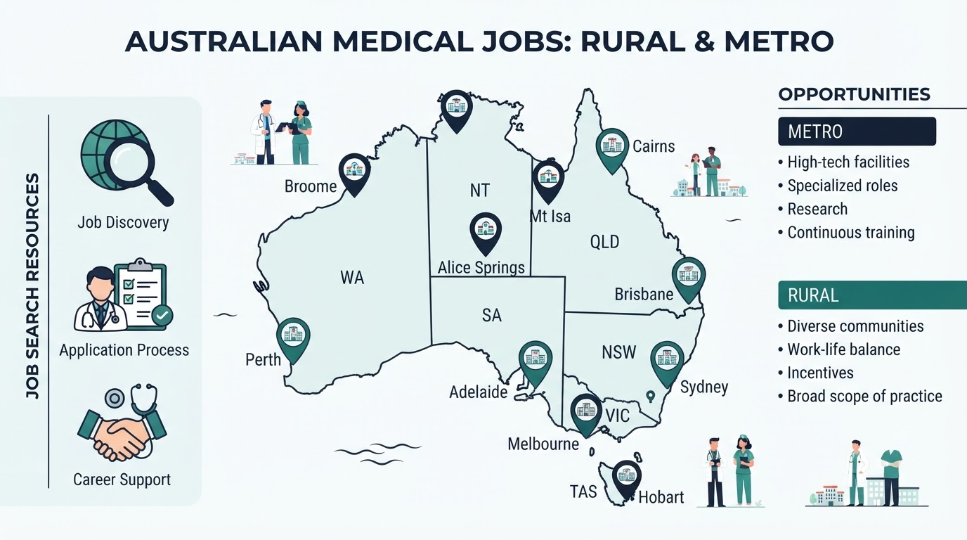 IMG Jobs Australia Guide: Land Your First Accredited Role via Area of Need, Rural Agencies & JMO Campaigns