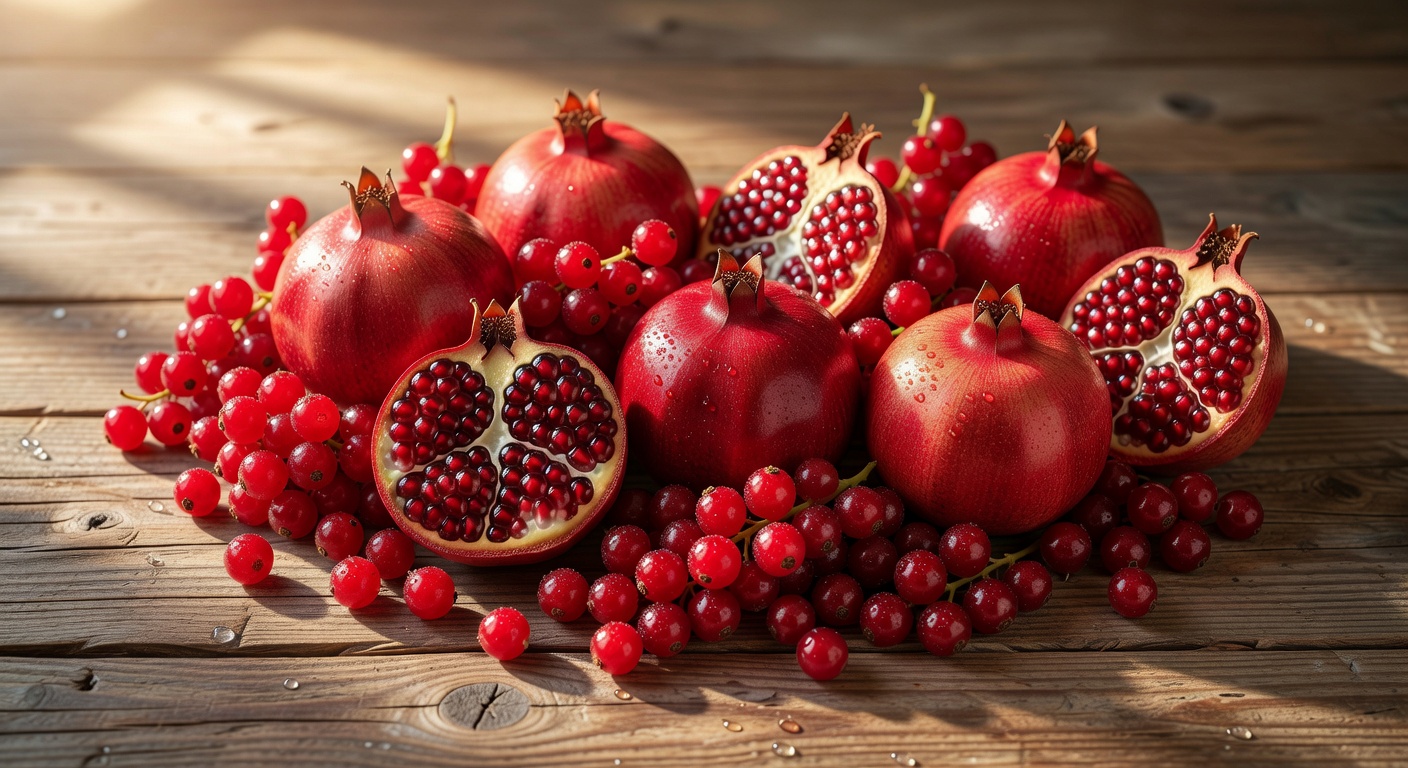Heart-healthy pomegranates and berries