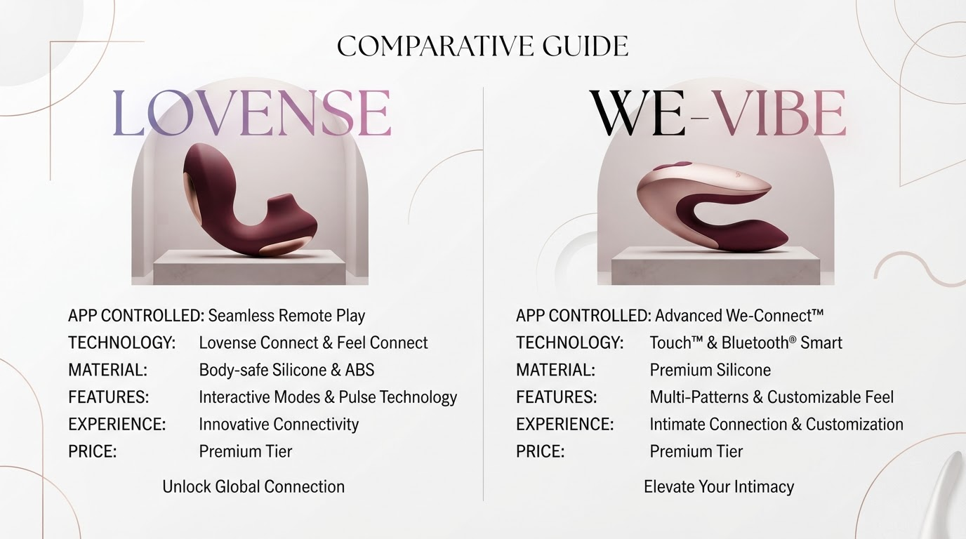 Lovense vs We-Vibe: Ultimate App-Controlled Vibrator Comparison (2026 Guide)