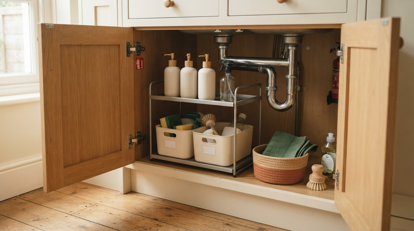 How to Organise an Under-Sink Cupboard: 10 Simple Ideas That Actually Work