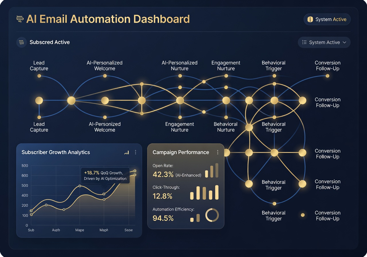 AI automated email nurturing sequence for AI email automation