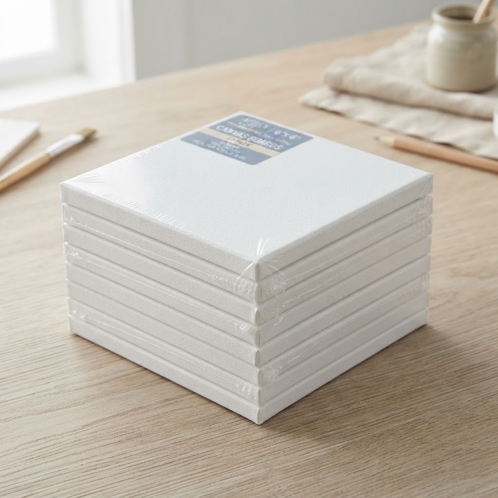 Small Canvas Boards 6x6 Inch - 12 Pack for Collage