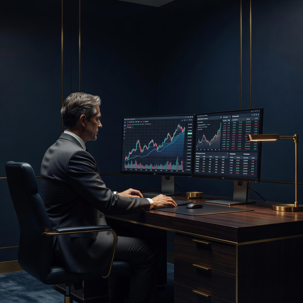 Executive at desk