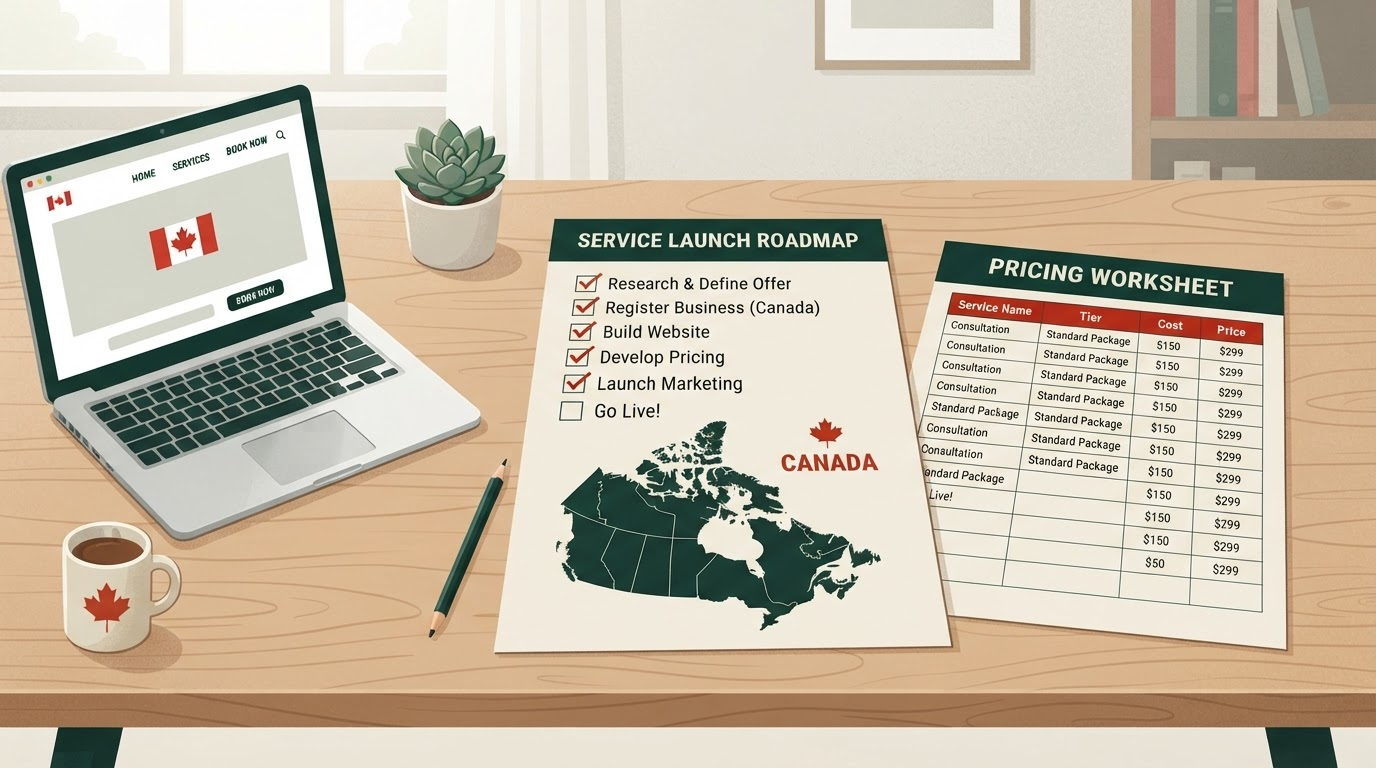 How to Start a Service Business in Canada: Step-by-Step Launch Checklist for ON, BC & AB Founders