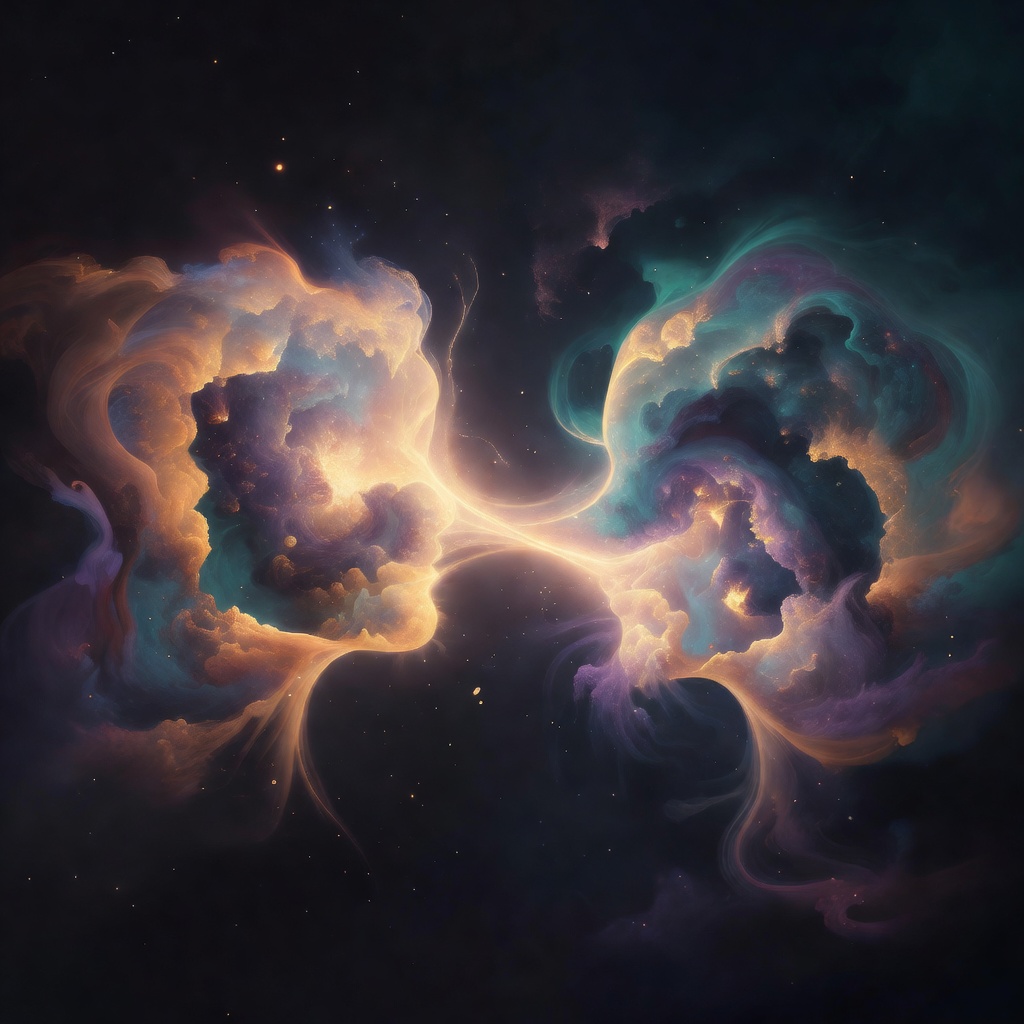 Abstract representation of connecting different minds