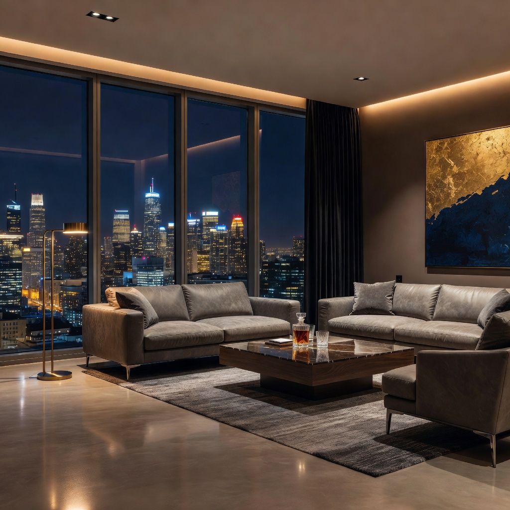 Capital — Penthouse City Skyline Night View