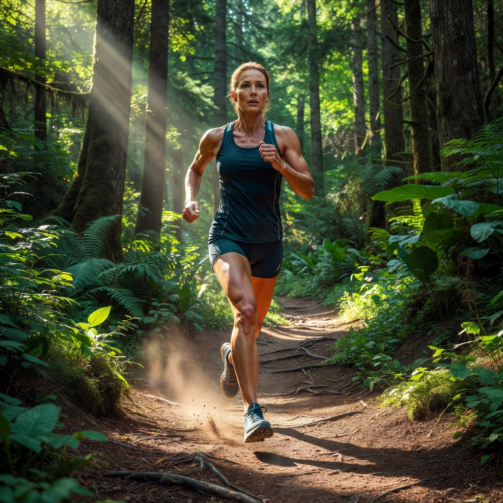 Core — Woman Trail Running Through Forest