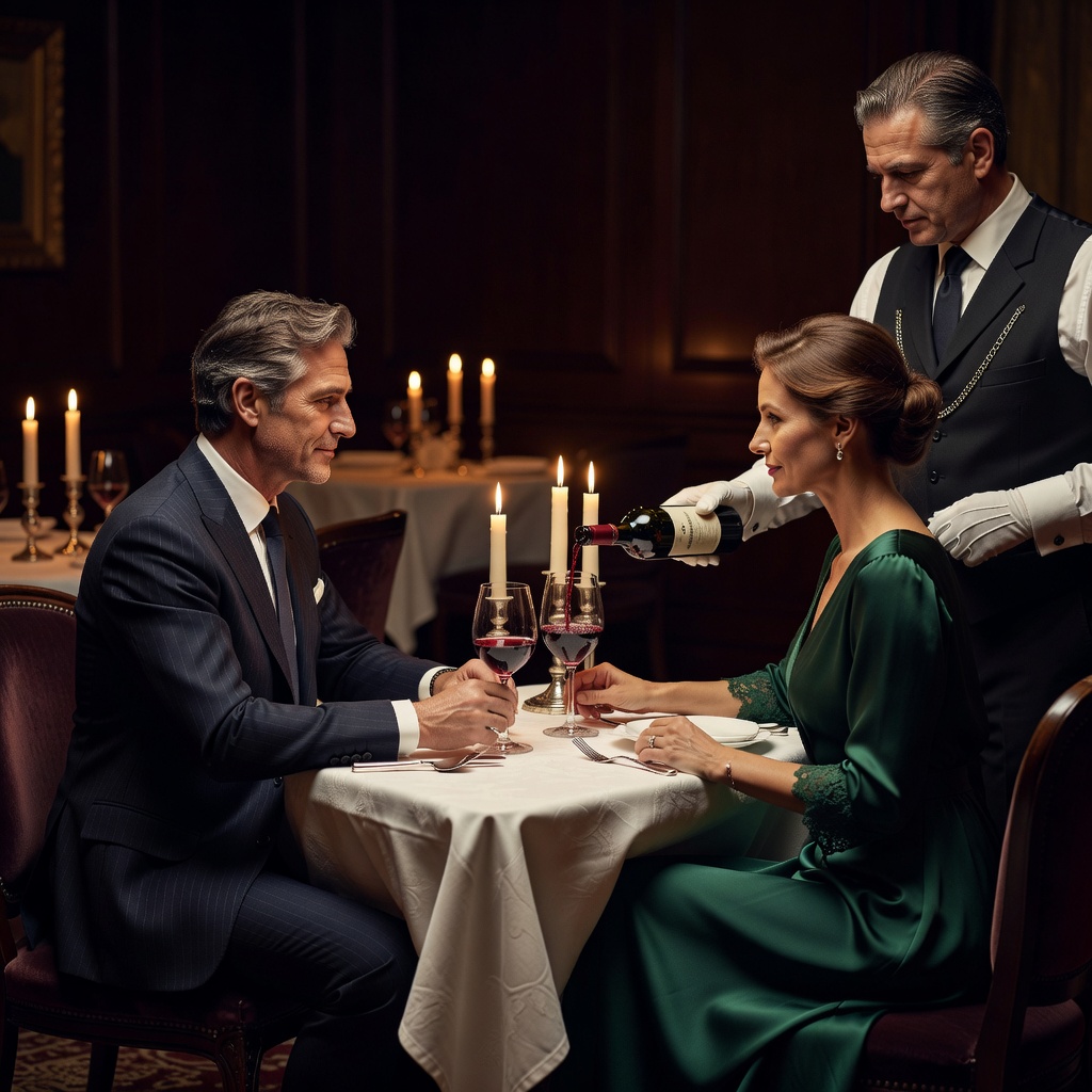 Capital — Couple at Exclusive Michelin Star Restaurant