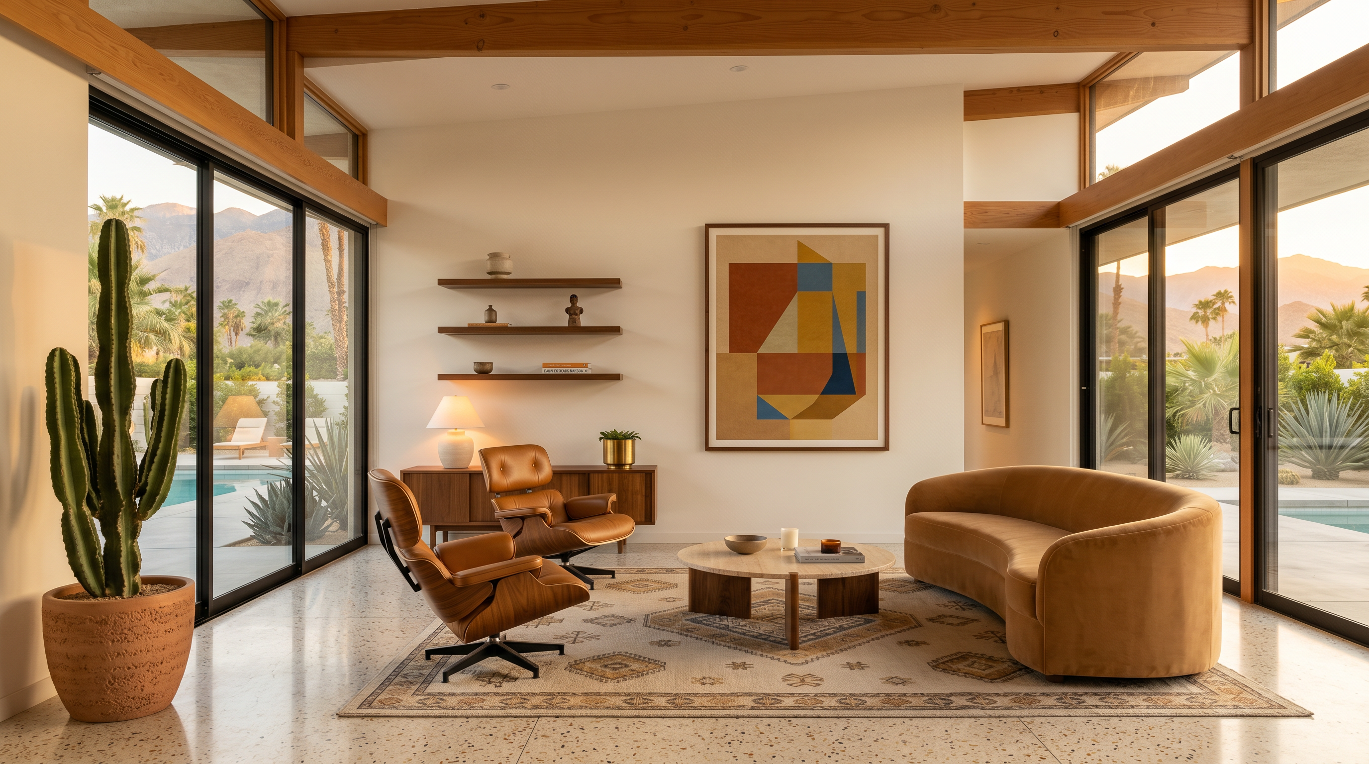 Palm Springs Mid-Century Modern Living Room