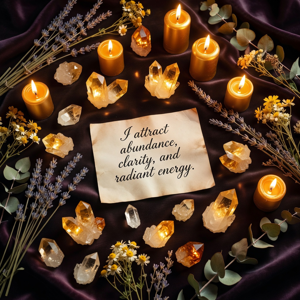 Citrine Ritual Setting