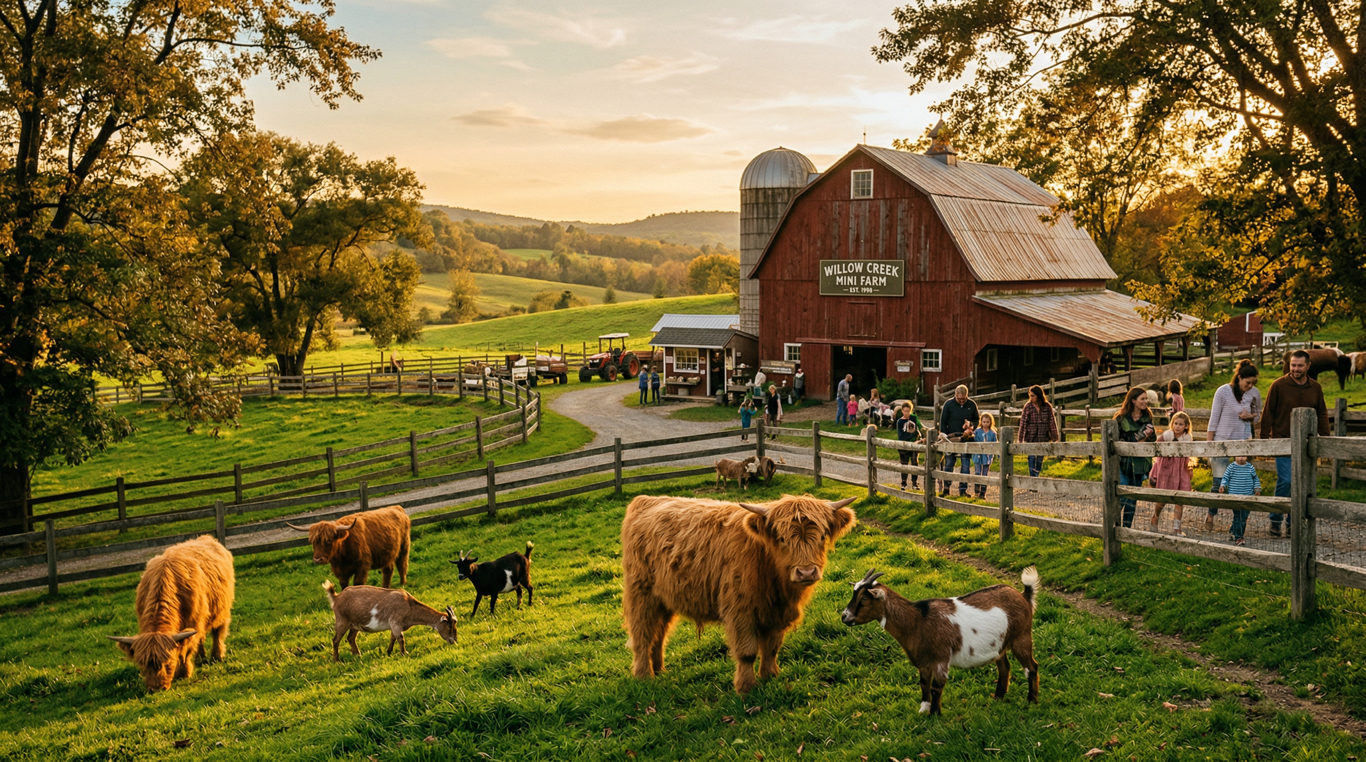 Holiday Miniature Farm Highland Cow