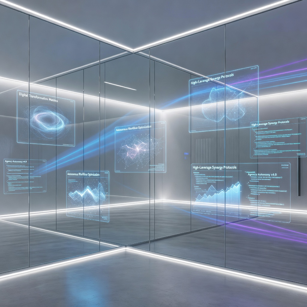 Visualization of autonomous agency operations and future infrastructure scaling