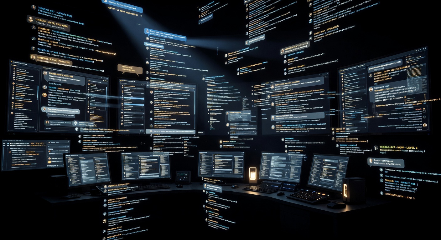 Overwhelming digital communication visualization