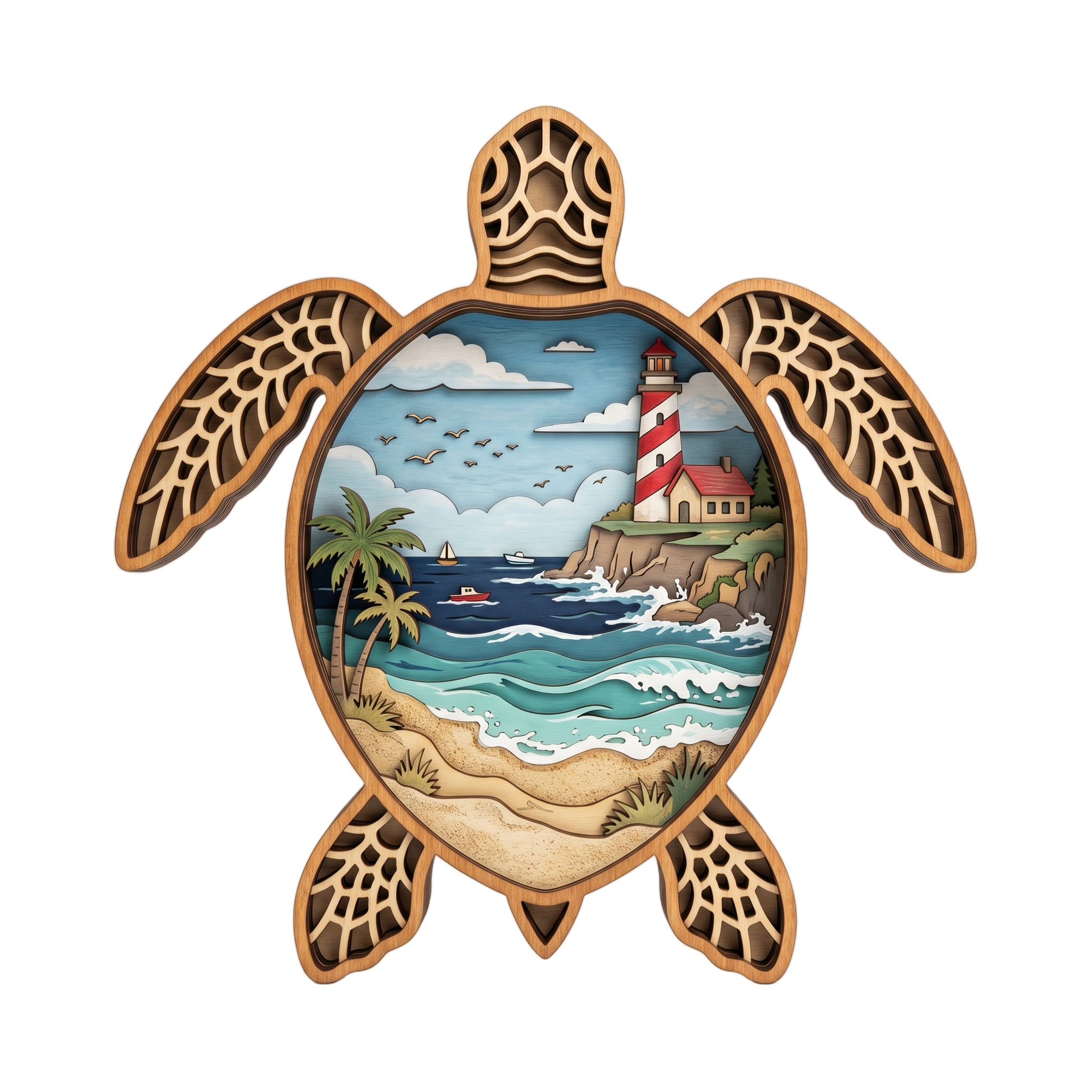 Layered Turtle Scene