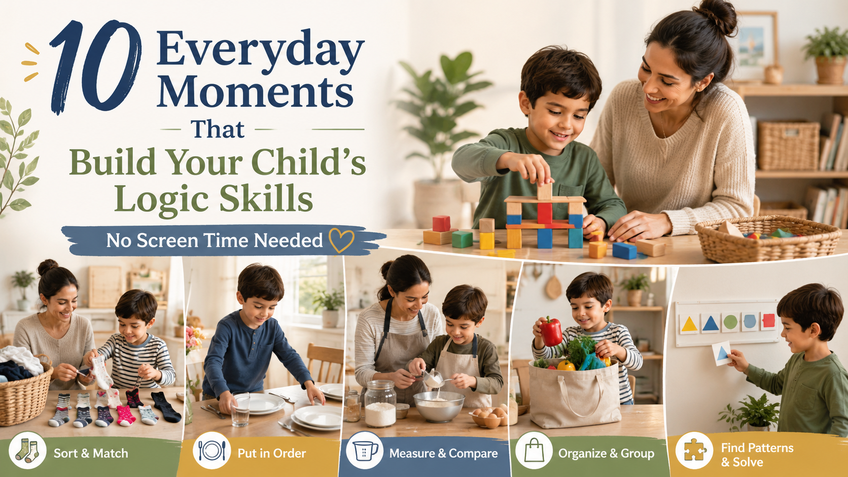 10 Screen-Free Everyday Moments to Boost Child Logic Skills & Computational Thinking