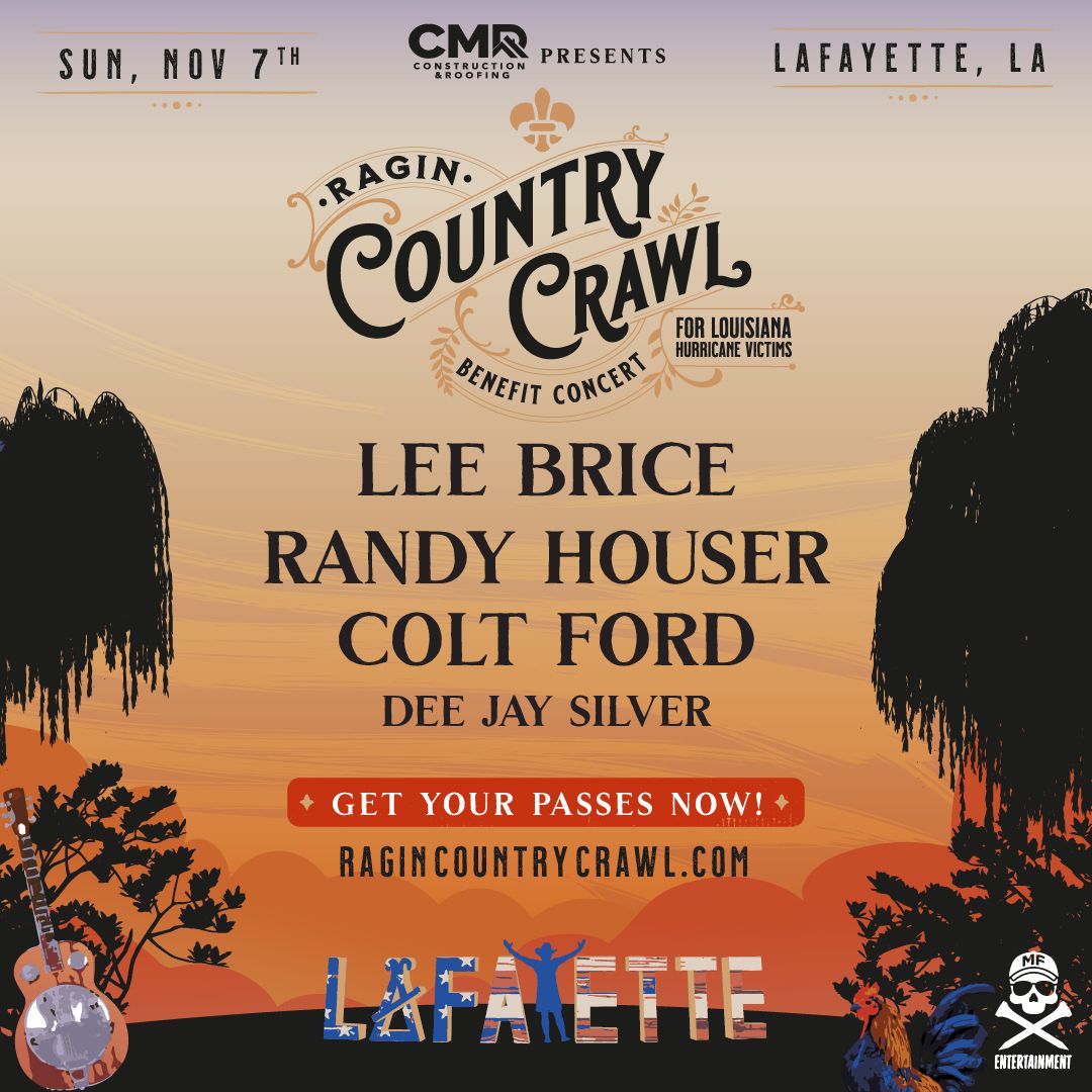 Ragin' Country Crawl event poster lineup card