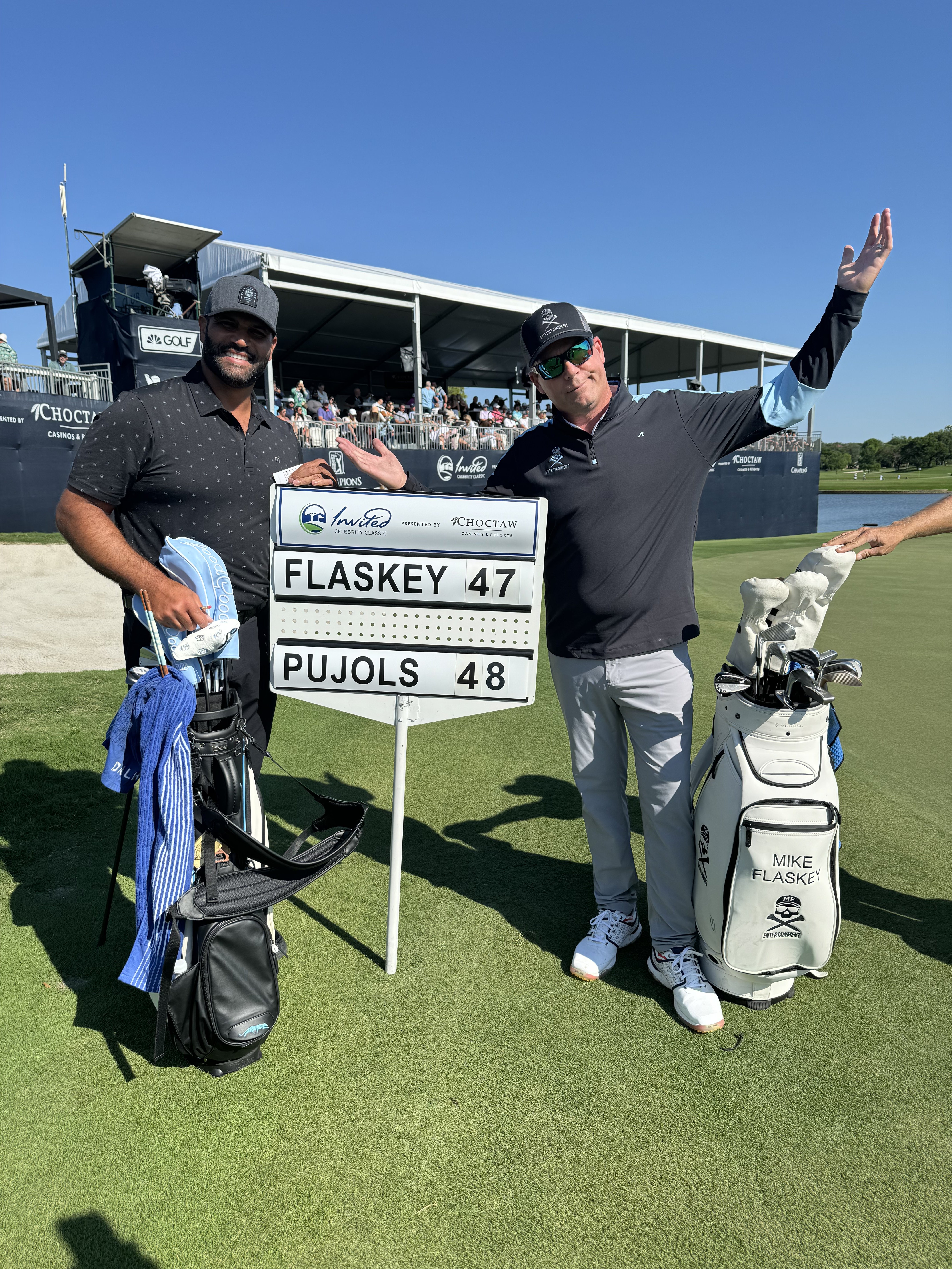 invited-celebrity-classic / scoreboard / mike-flaskey-albert-pujols