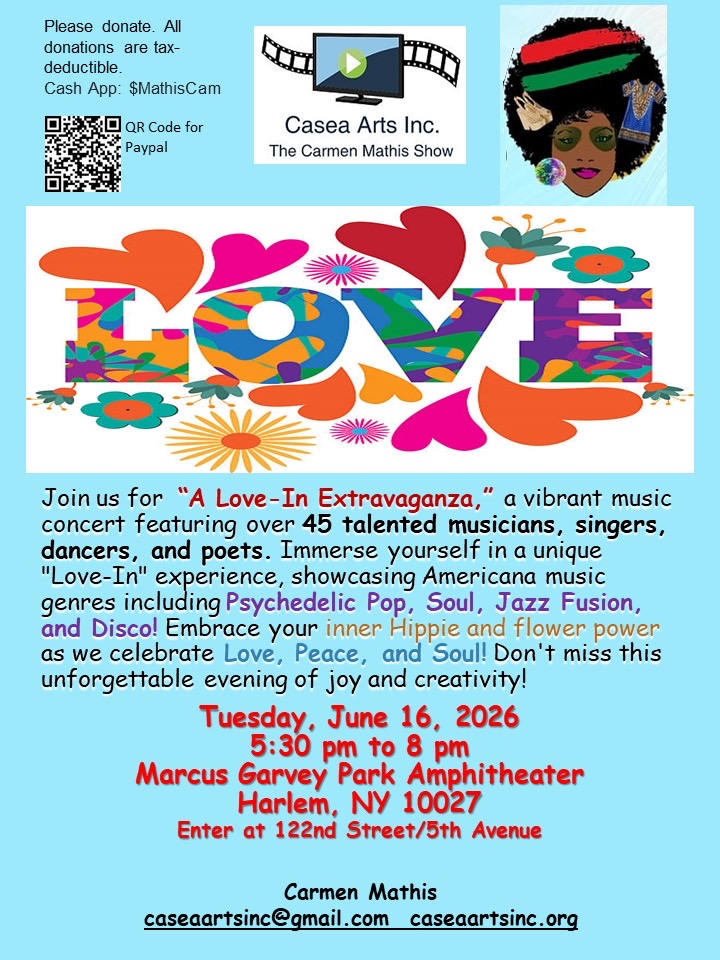 A Love-In Extravaganza Event Flyer