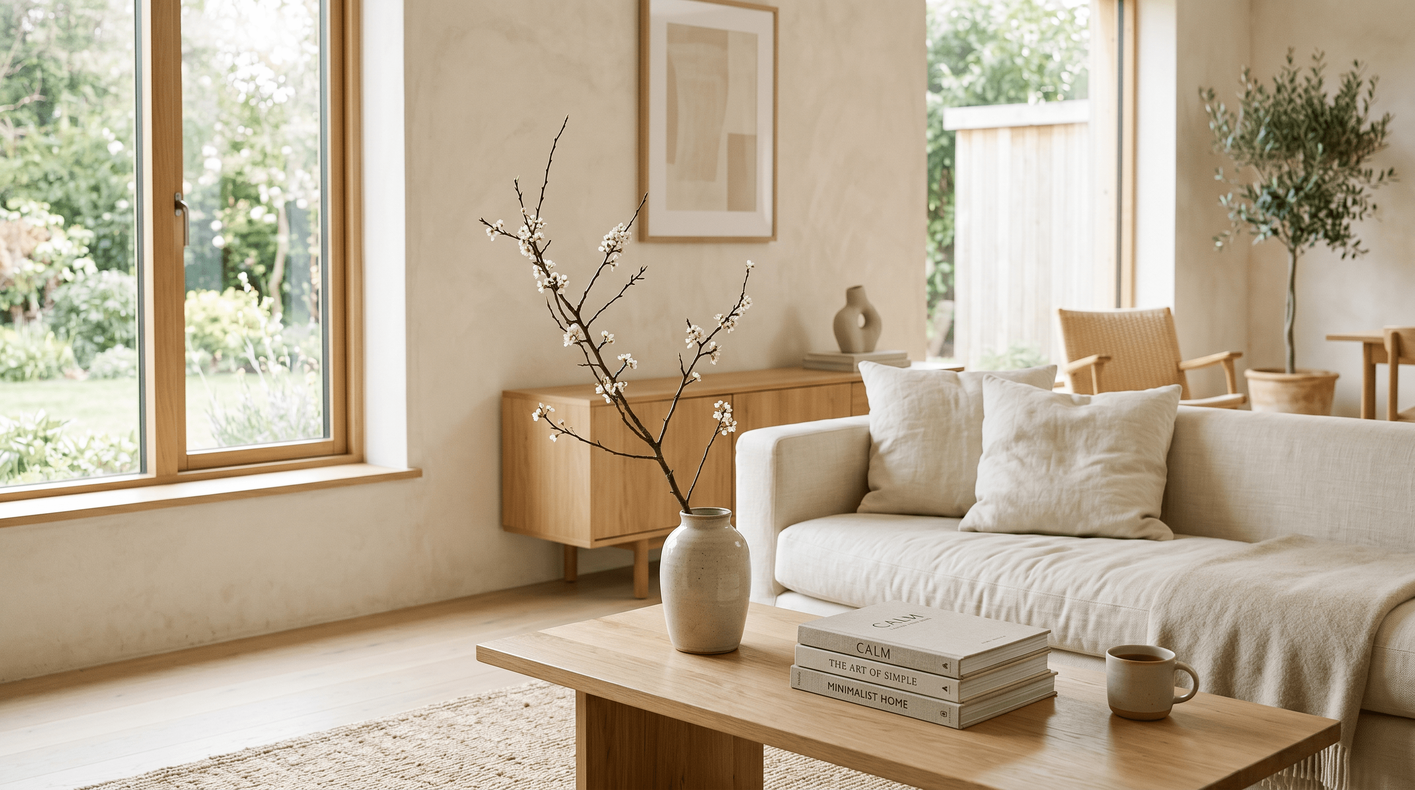 Peaceful still life — curated self-care