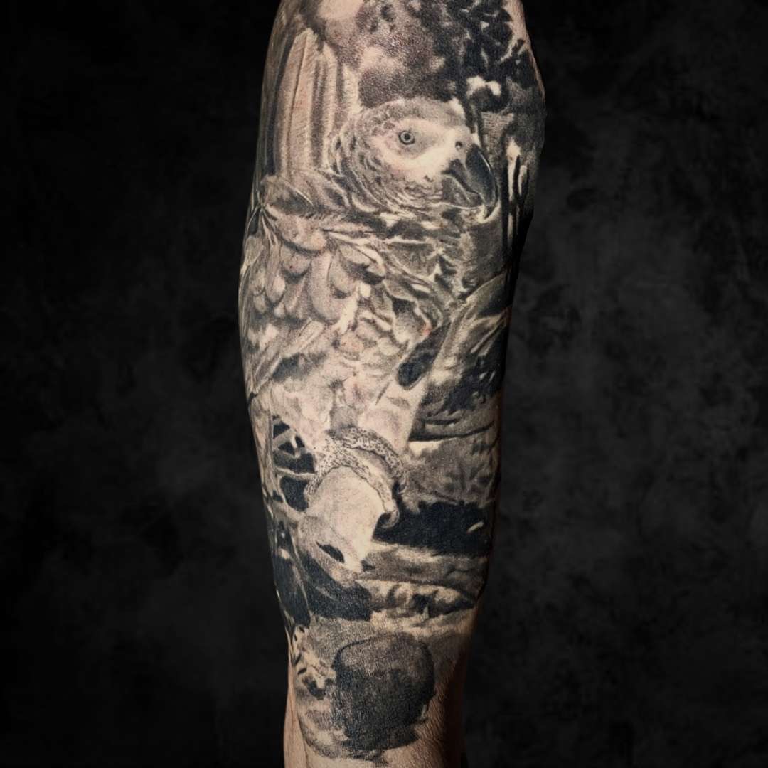 Marc Cabos Black and Grey Realism Tattoo