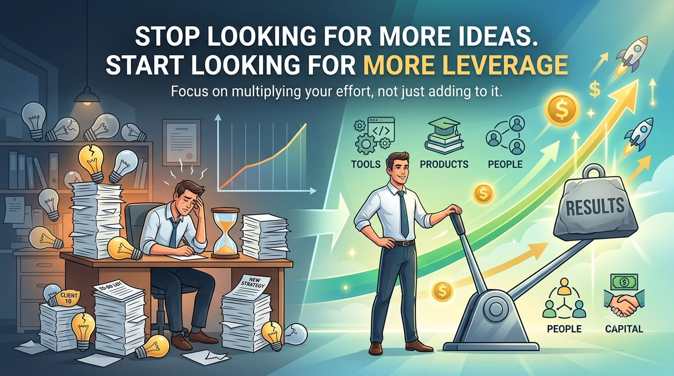 Stop Looking for More Ideas. Start Looking for More Leverage