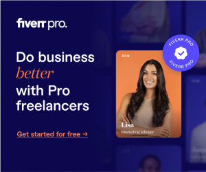 Fiverr marketplace advertisement