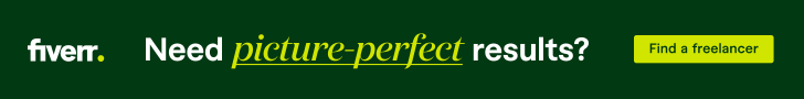 Fiverr picture perfect results advertisement
