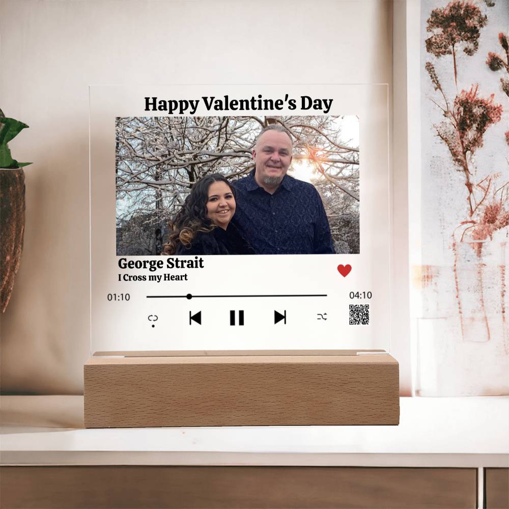 Valentine’s Day music Digital Keepsake with couple photo