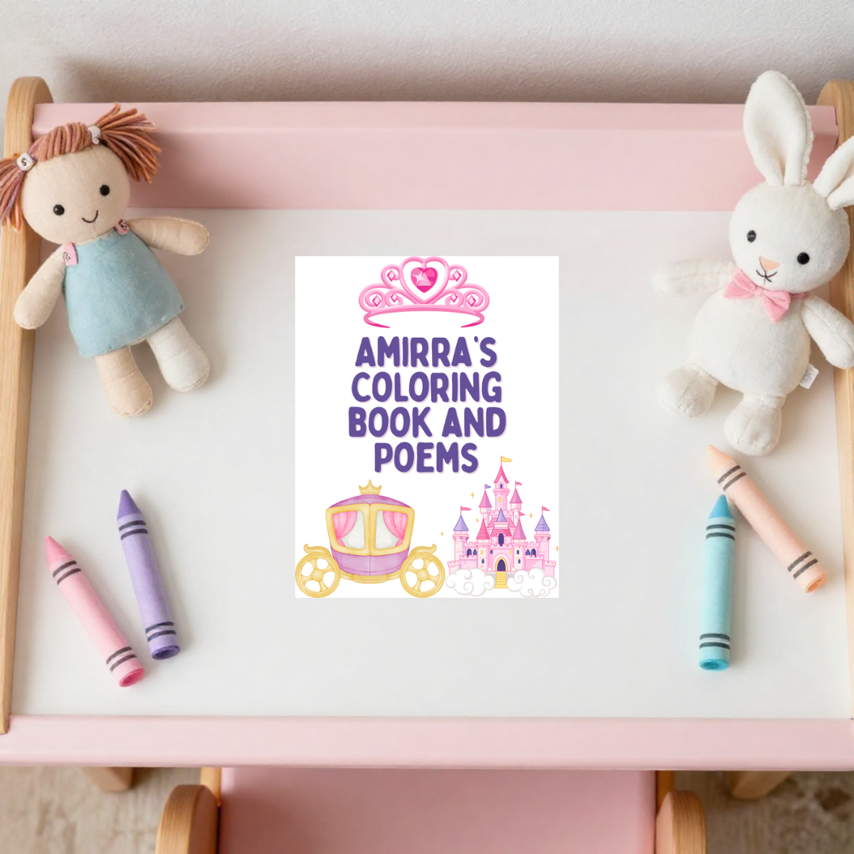 Young Girl keepsake page with affirmations and whimsical details