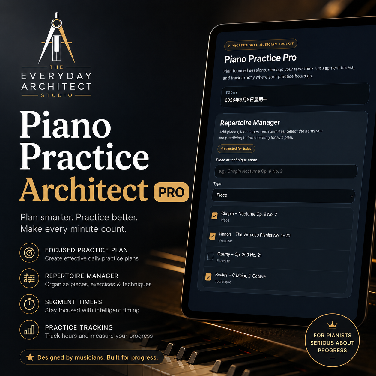 Piano Practice Architect Pro
