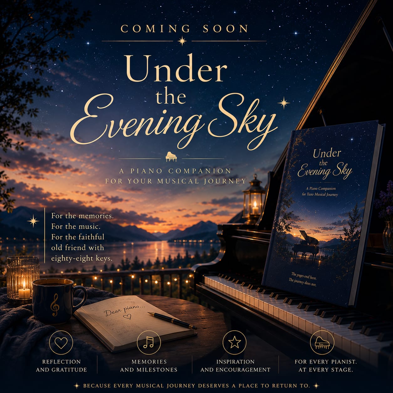 Under the Evening Sky piano journal