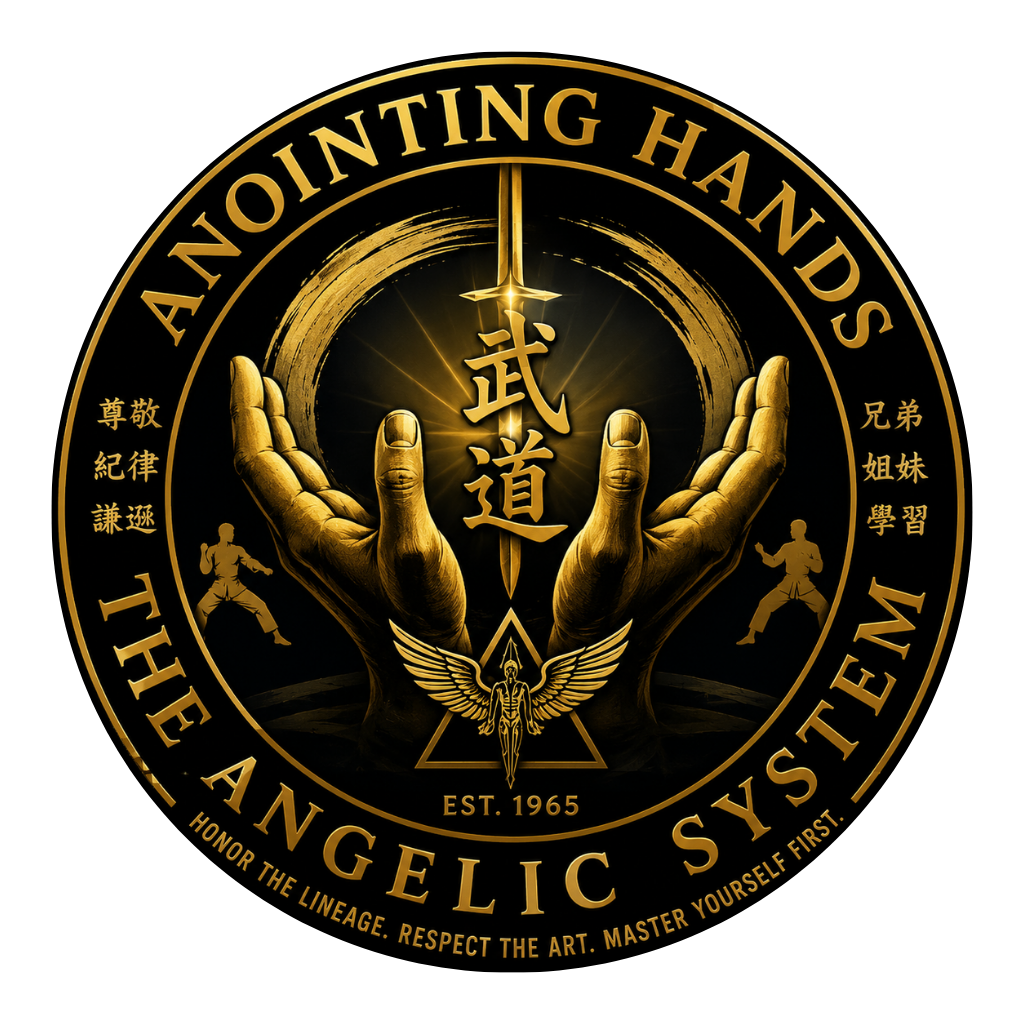 Anointing Hands The Angelic System logo