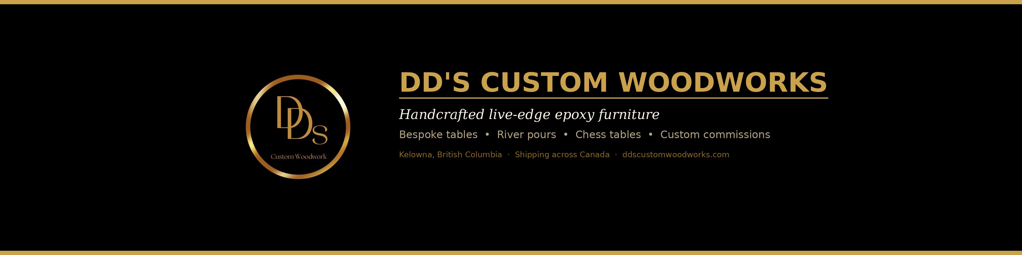 DD's Custom Woodworks - Handcrafted live-edge epoxy furniture