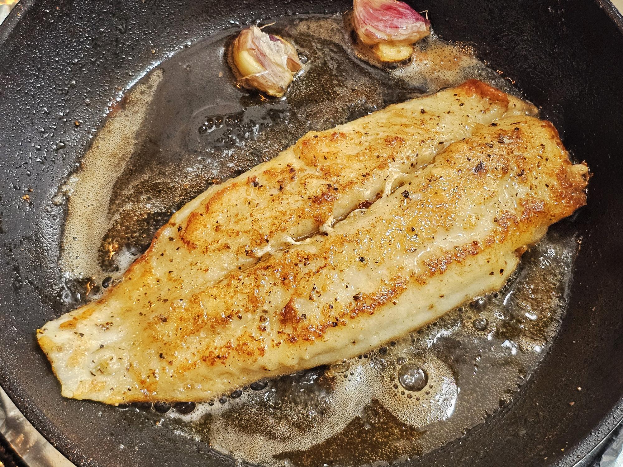 Pan-Fried Bass