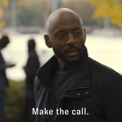 Мъж казва Make the call