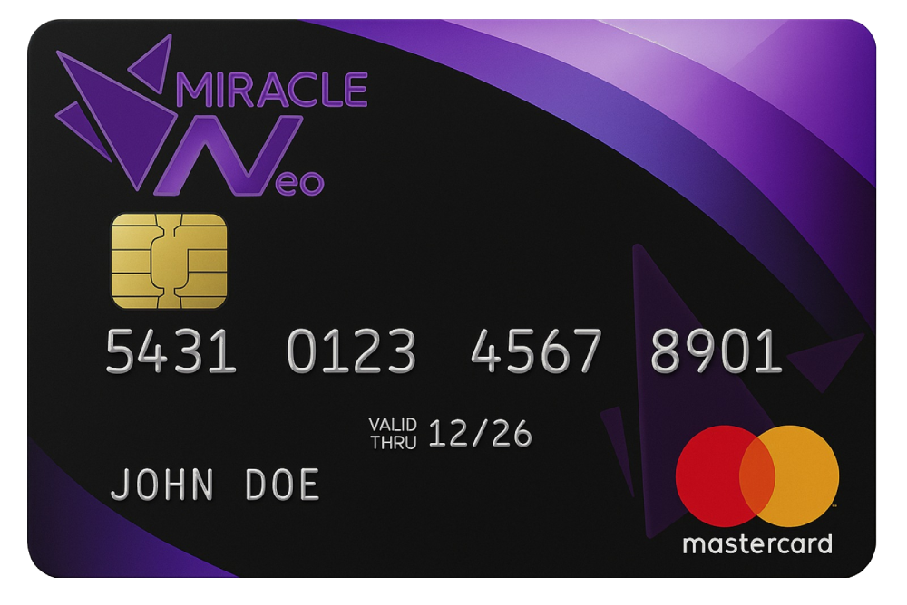 Miracle Neo purple crypto card