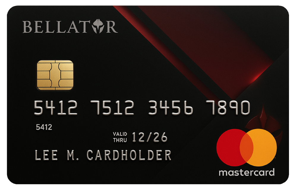 Bellator black crypto card