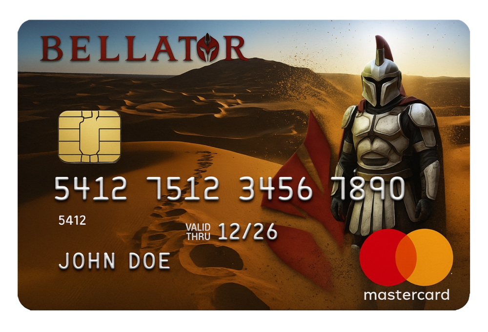Bellator warrior crypto card