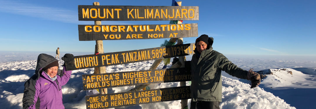 Paul Sahota at Mount Kilimanjaro summit