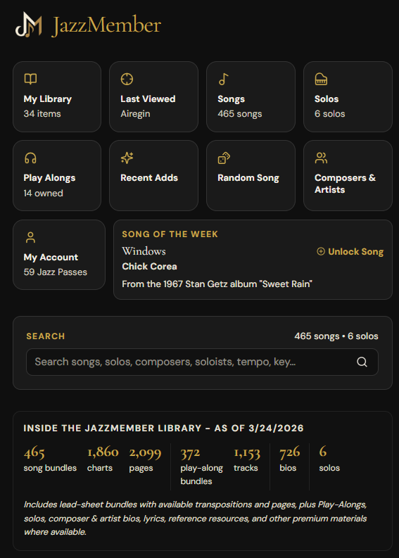 JazzMember Dashboard