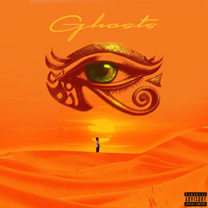 Ghosts album cover - orange gradient with portrait
