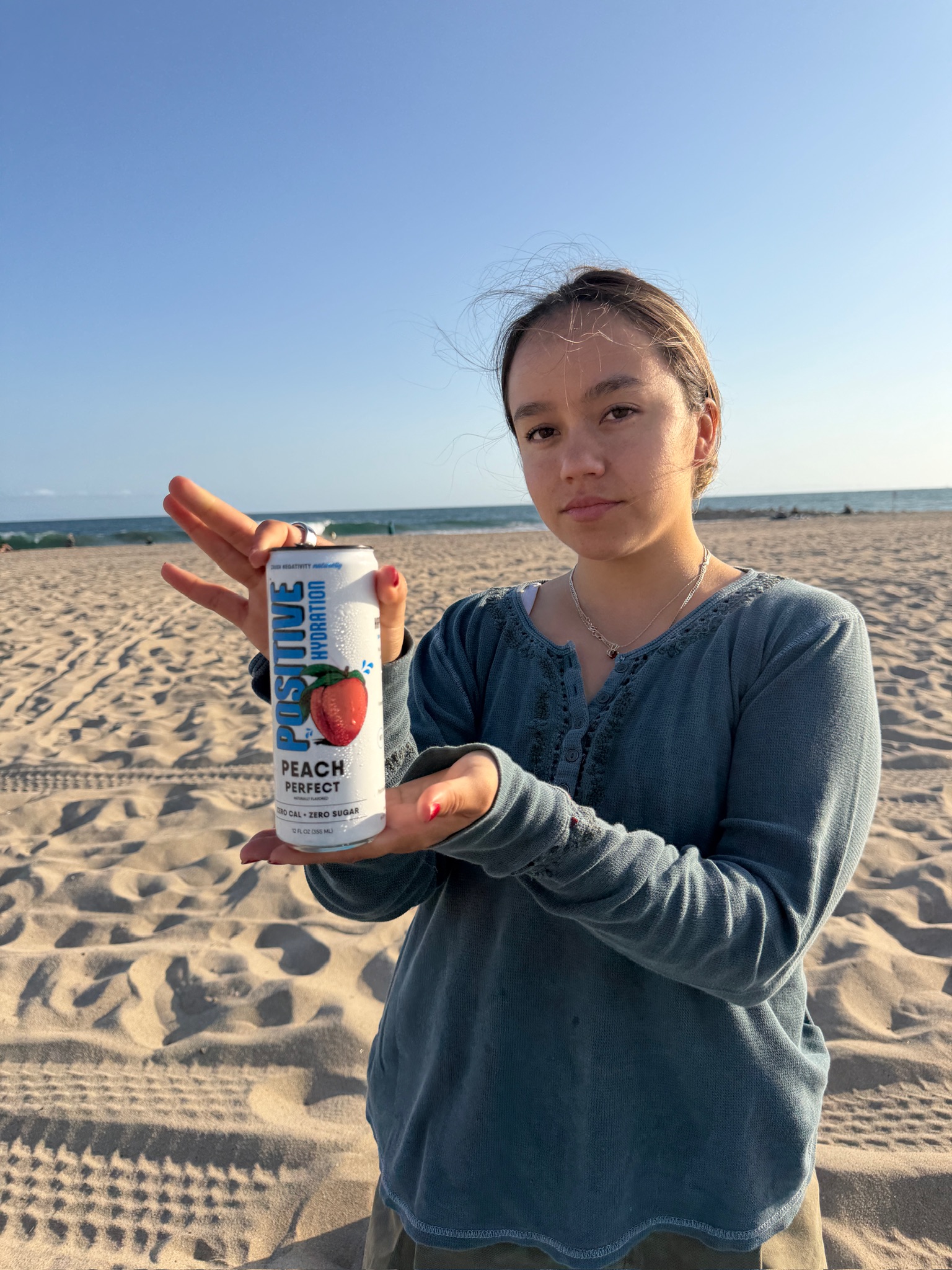 Positive Beverage shoot photo 1 — Newport Beach beach lifestyle